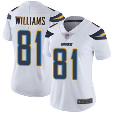 Los Angeles Chargers NFL Football Mike Williams White Jersey Women Limited #81 Road Vapor Untouchable->los angeles chargers->NFL Jersey